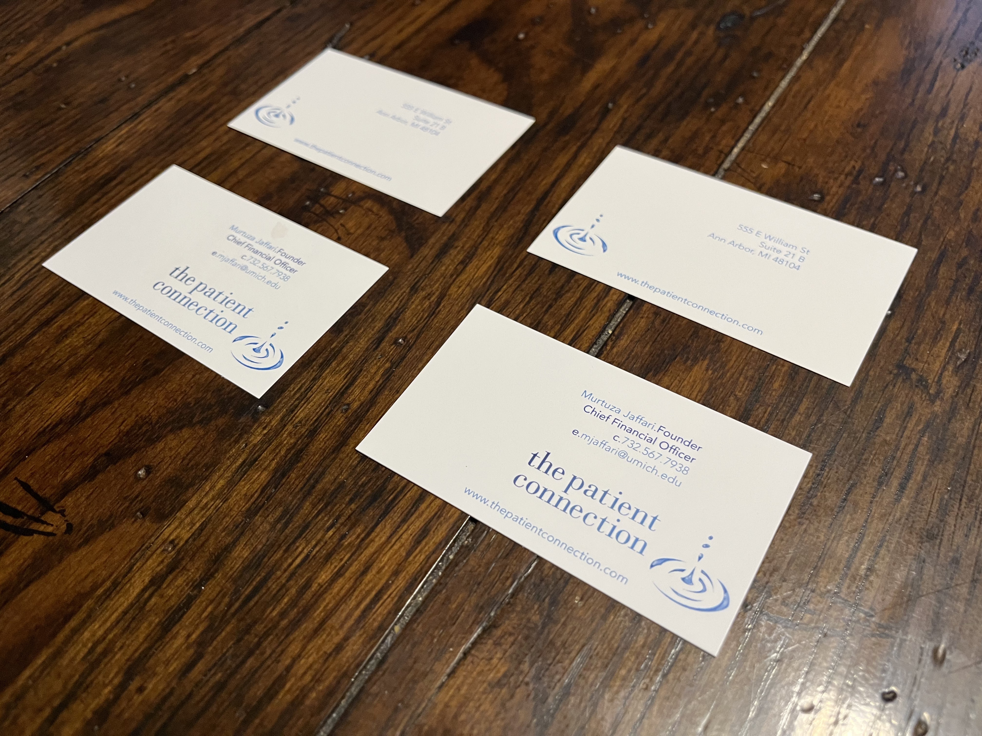 Patient Connection business cards